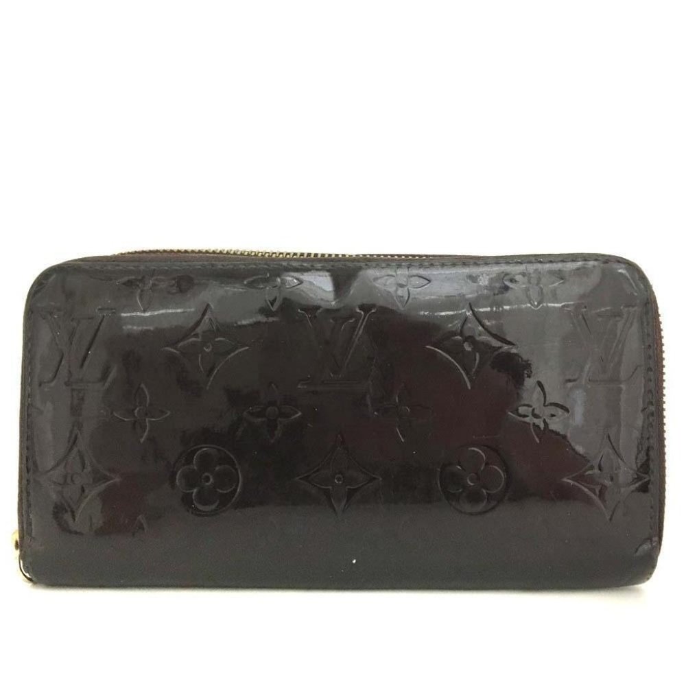 Louis Vuitton Wallet Long Patent Zippy Zip Around Enamel Leather Verni